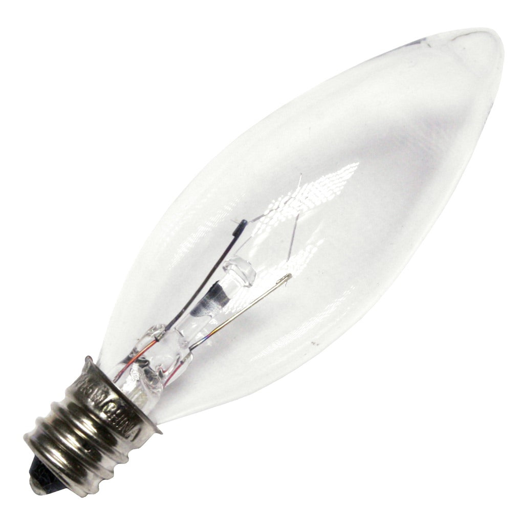 25 watt 120 volt B8 Candelabra Screw Base 2700K Warm White Dimmable 1