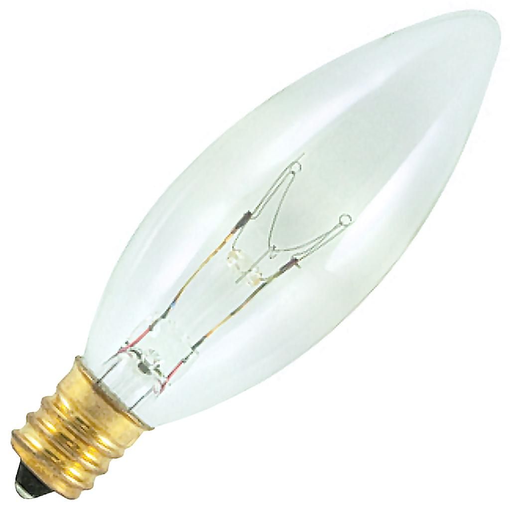 15 watt 120 volt B8 Candelabra Screw Base 2700K Warm White Dimmable 1