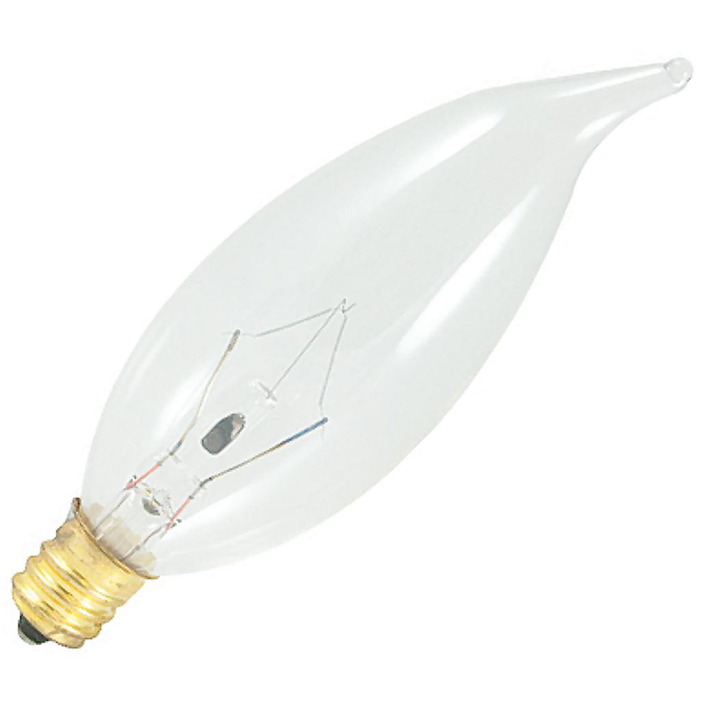 25 watt 120 volt CA10 Candelabra Screw Base 2600K Warm White 1