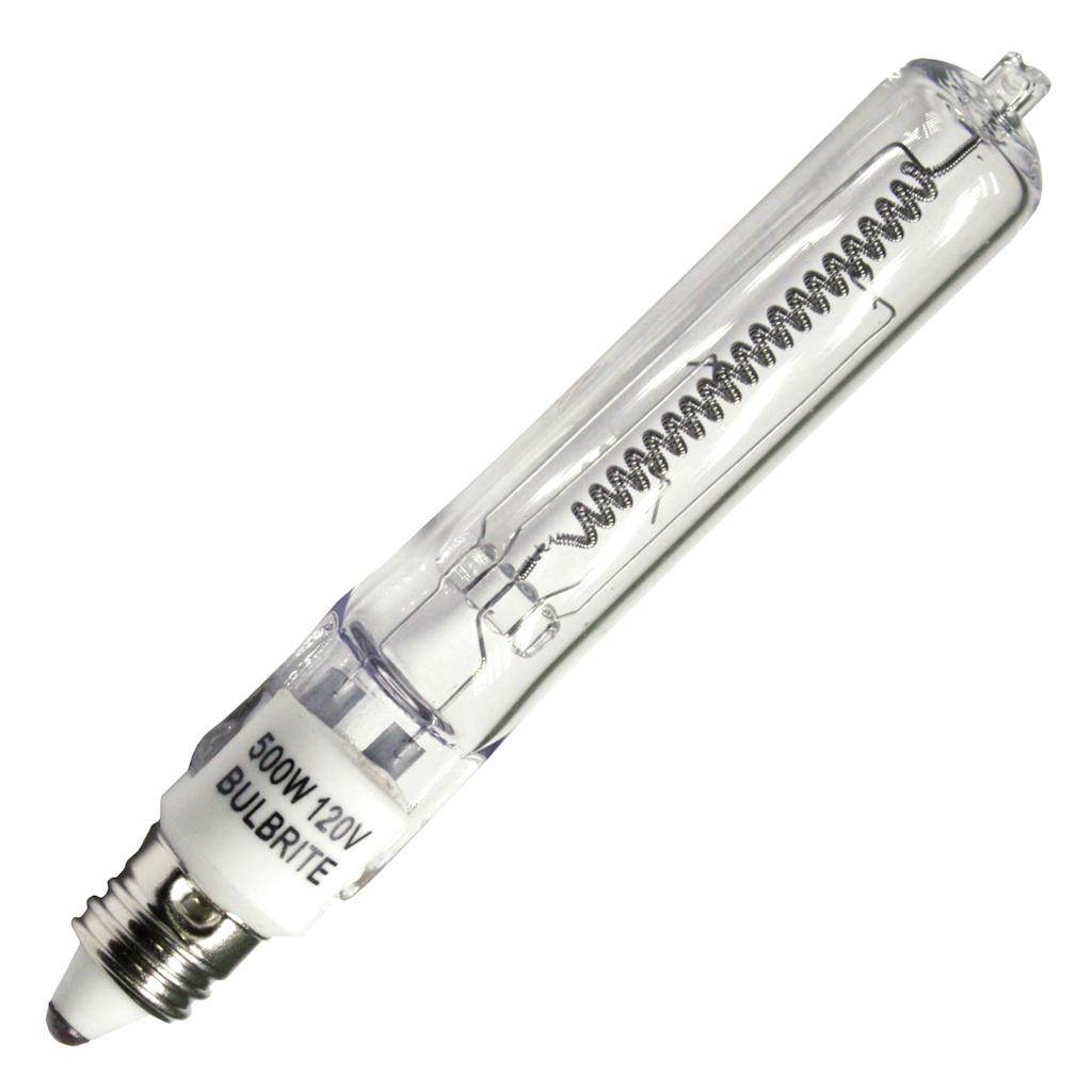 500 watt 120 volt T4 Miniature Candelabra Screw Base 2900K Warm White 1