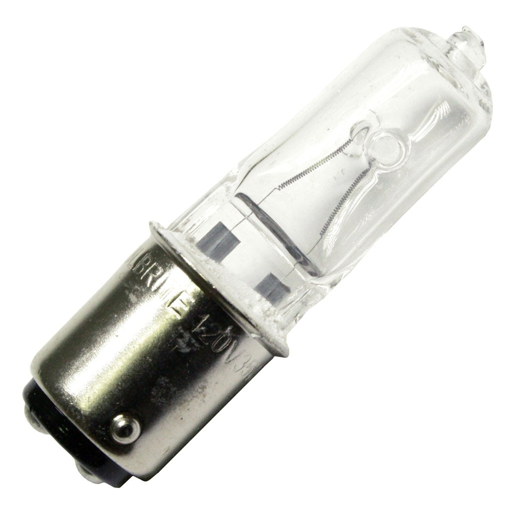 35 watt 120 volt T3 Double Contact Bayonet Base 2900K Warm White 1