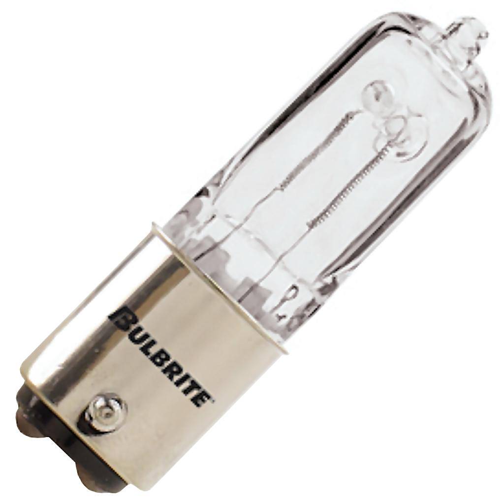 100 watt 120 volt T3 Double Contact Bayonet Base 2900K Warm White Clear 1
