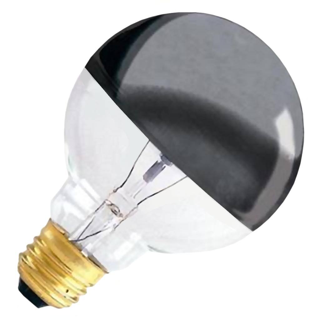 60 watt 120 volt G25 Medium Screw Base Clear / Silver 1
