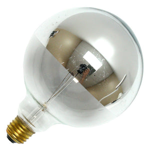 60 watt 120 volt G40 Medium Screw Base Clear / Silver 1