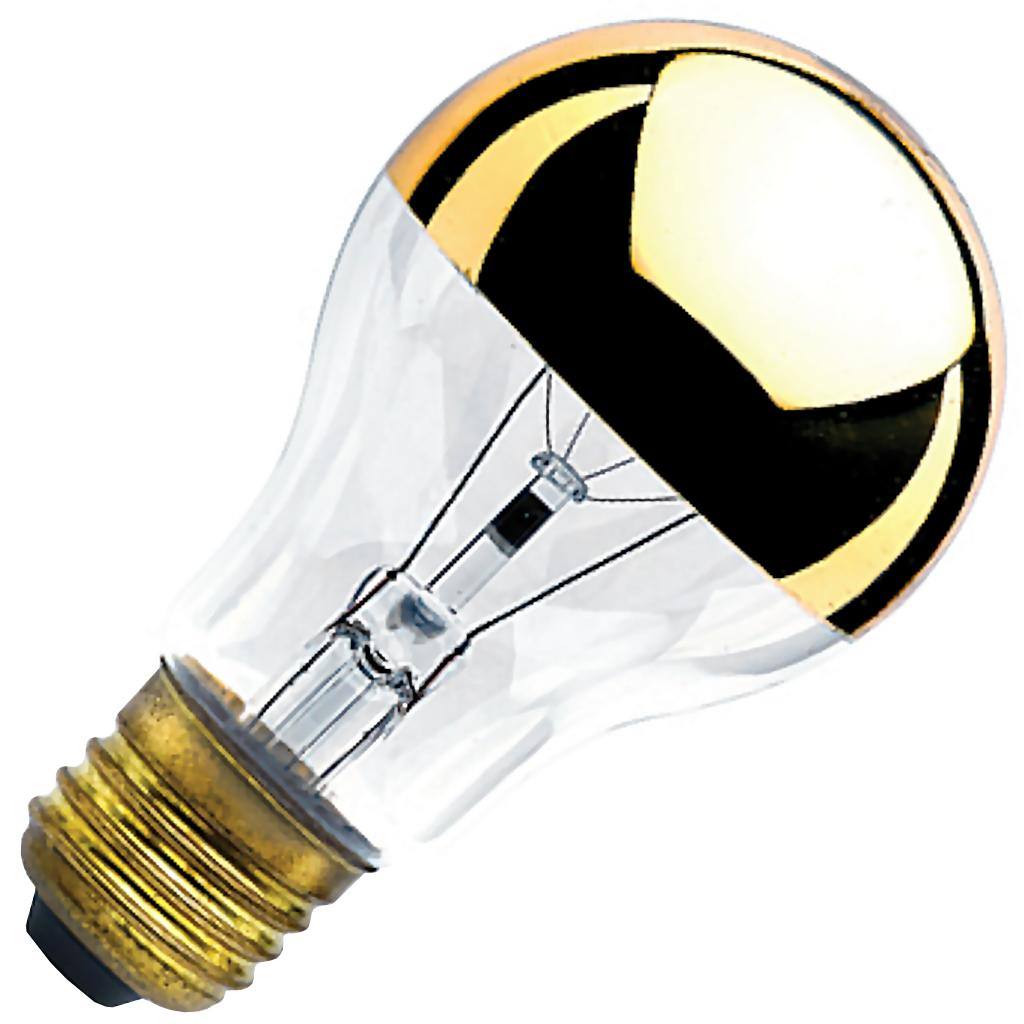 60 watt 120 volt A19 Medium Screw Base Clear / Gold 1
