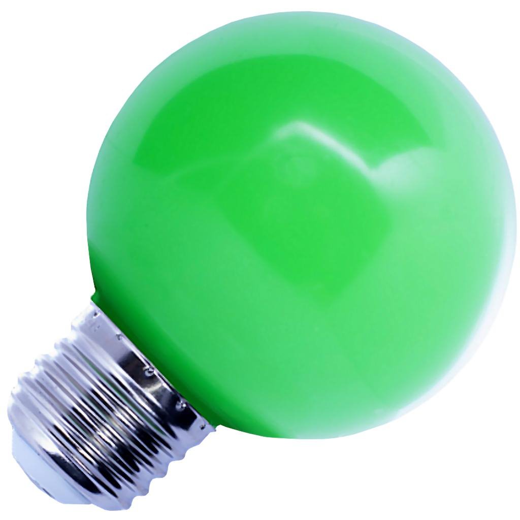 1 watt 120 volt G14 Medium Screw Base Green LED 1