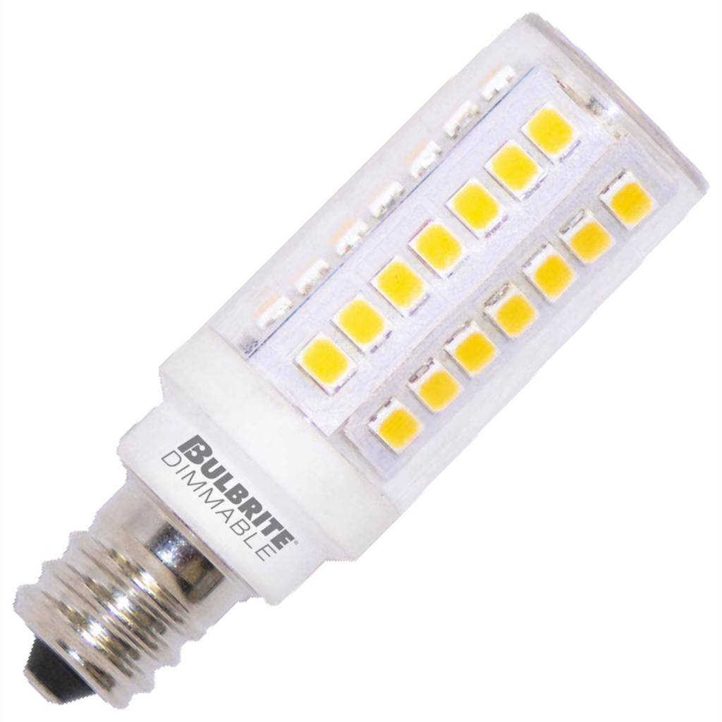 5 watt 120 volt T6 Candelabra Screw Base 3000K Natural White Dimmable LED 1