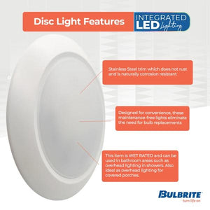 10" 25 watt 120 volt CCT Selectable White Finish LED Ceiling Light 4