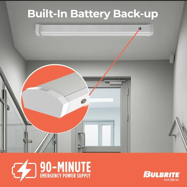 2' 46 watt 120/277 volt CCT Selectable Battery Back-Up LED Wrap Dimmable 4