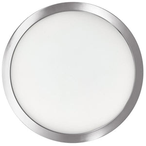9" 17 watt 120 volt 3000K Natural White Nickel Finish Flush Mount LED Downlight 3