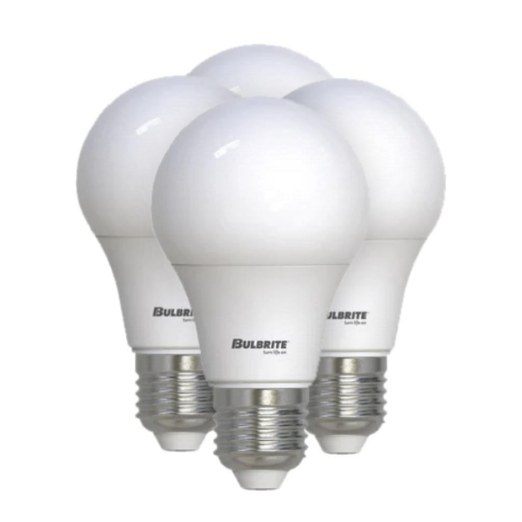 9 watt 120 volt A19 Medium Screw Base 2700K Warm White LED Light Bulb (4 Pack) 1
