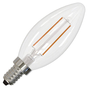 4 watt 120 volt B11 Candelabra Screw Base 4000K Cool White Dimmable LED 1