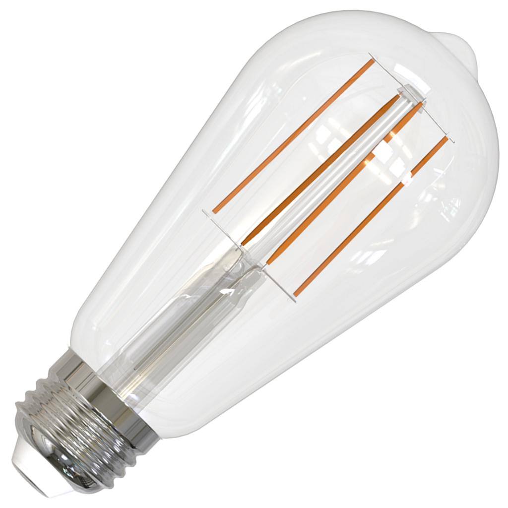 7.6 watt 120 volt ST18 Medium Screw Base 2700K Warm White Dimmable LED 1
