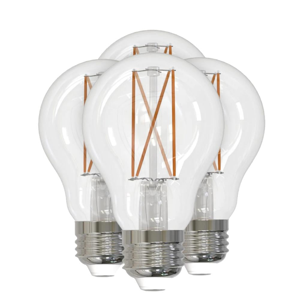 7 watt 120 volt A19 Medium Screw Base 2700K Warm White LED Light Bulb (4 Pack) 1