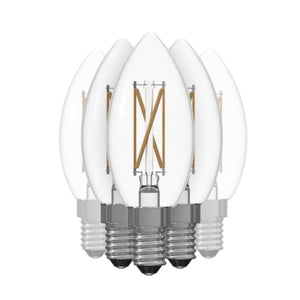 4 watt 120 volt B11 Candelabra Screw Base 4000K Cool White LED Light Bulb (6 Pack) 1