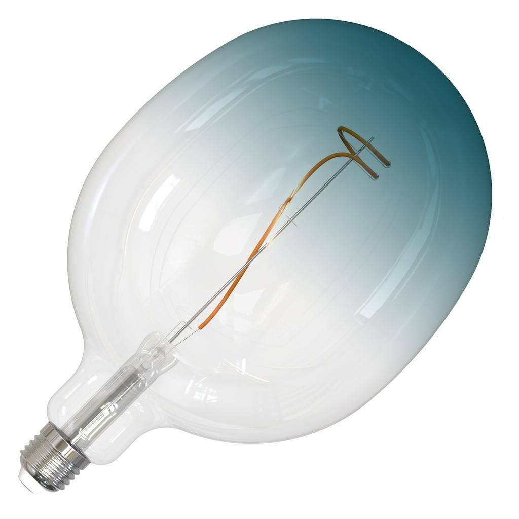 4.5 watt 120 volt C53 Medium Screw Base 3000K Natural White Clear Gradient Blue Dimmable LED 1