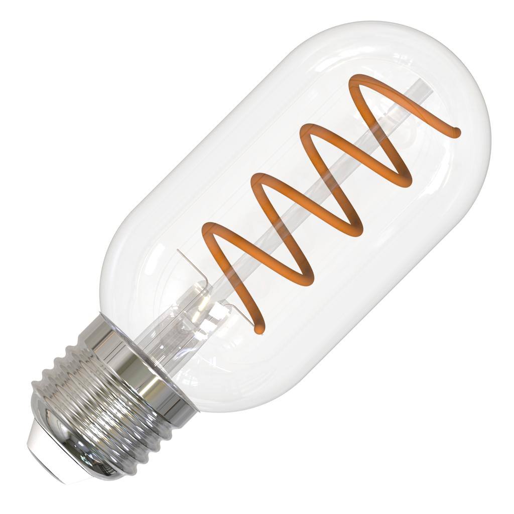 4.5 watt 120 volt T14 Medium Screw Base 2100K Warm White Curved Dimmable LED 1