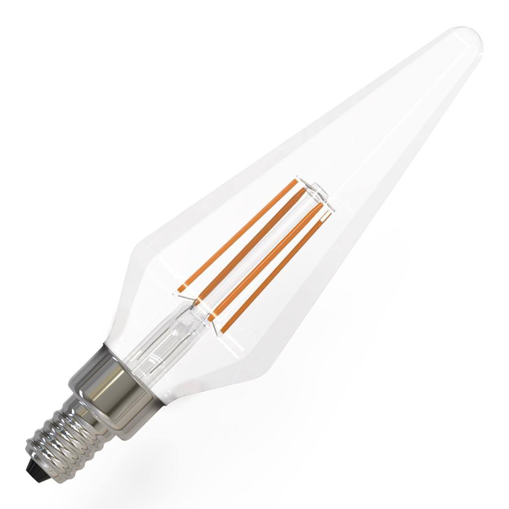 4 watt 120 volt Candelabra Screw Base 3000K Natural White Clear Dimmable LED Light Bulb 1