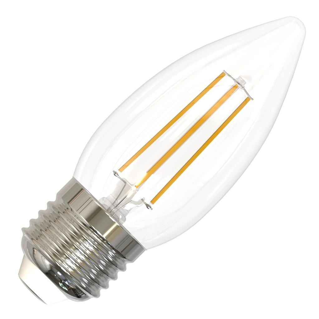 5.5 watt 120 volt 2700K Warm White B11 Medium Screw Base Dimmable LED 1