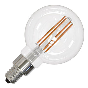 4 watt 120 volt 3000K Natural White G16 Candelabra Screw Base  Dimmable LED 1