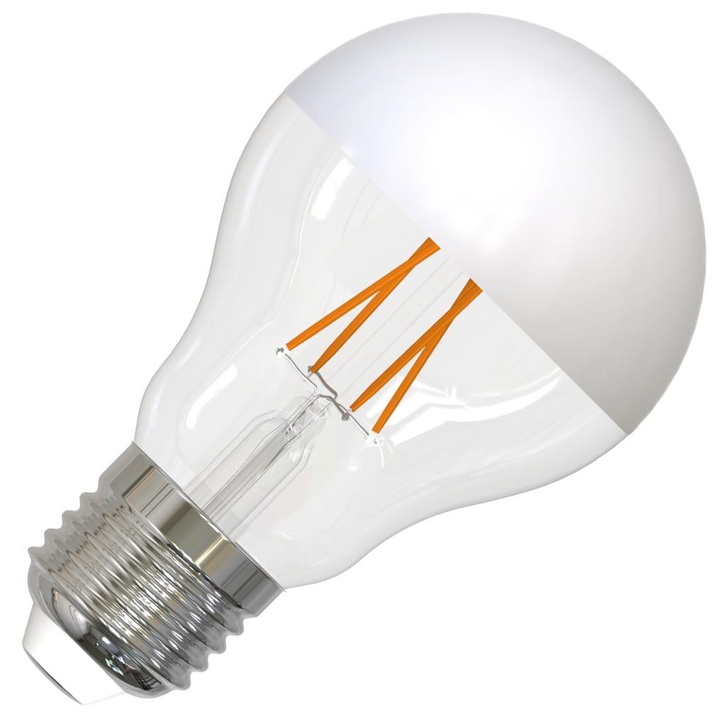 5 watt 120 volt A19 Medium Screw Base 2700K Warm White Half White Coated Top Dimmable LED 1