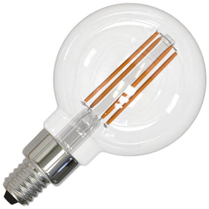 4 watt 120 volt G16 Candelabra Screw Base 2700K Warm White Dimmable LED 1