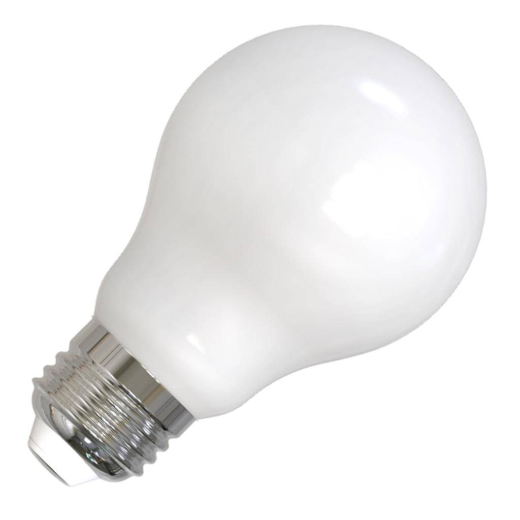 9 watt 120 volt A19 Medium Screw Base 3000K Natural White Milky Dimmable LED 1