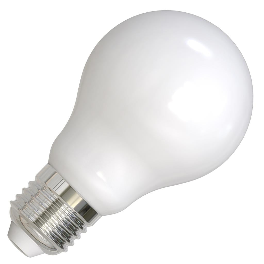 8.5 watt 120 volt A19 Medium Screw Base 5000K Daylight Frosted Dimmable LED 1