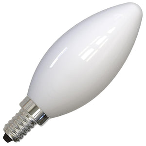 5 watt 120 volt B11 Candelabra Screw Base 5000K Daylight Frosted Milky Dimmable LED 1