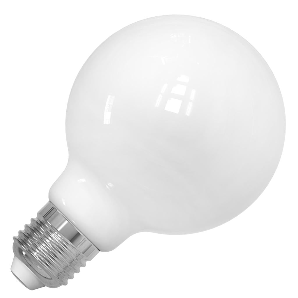 8.5 watt 120 volt G25 Medium Screw Base 5000K Daylight Frosted Milky Dimmable LED 1
