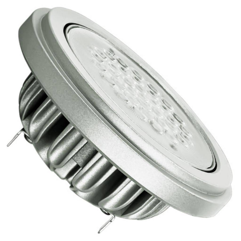 19 watt 12 volt AR111 Push In / Screw Terminal Base 2700K Warm White Dimmable Flood LED 1