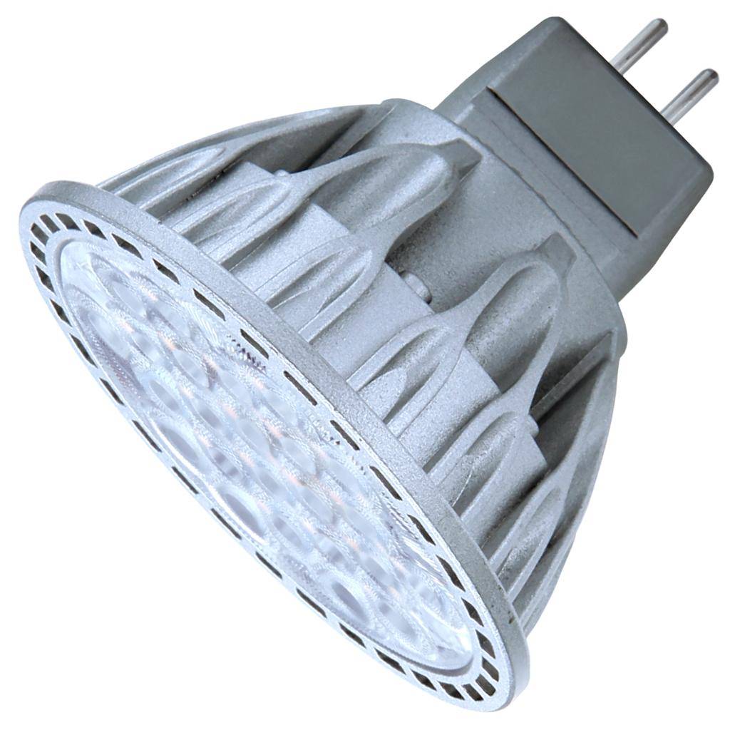 7.5 watt 12 volt MR16 Bi-Pin Base 2700K Dimmable Flood LED 1