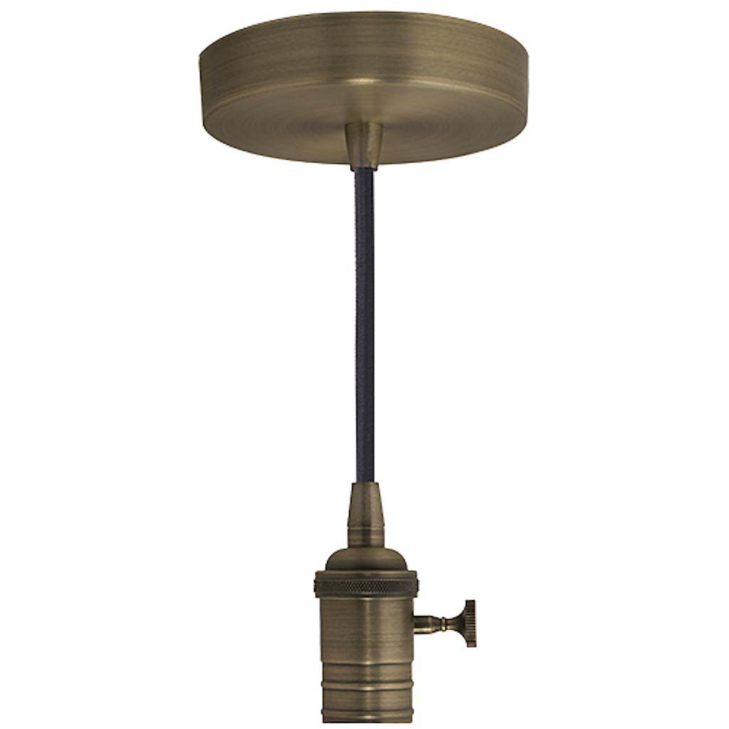 120 volt Medium Screw Base Warm Gold Pendant 1