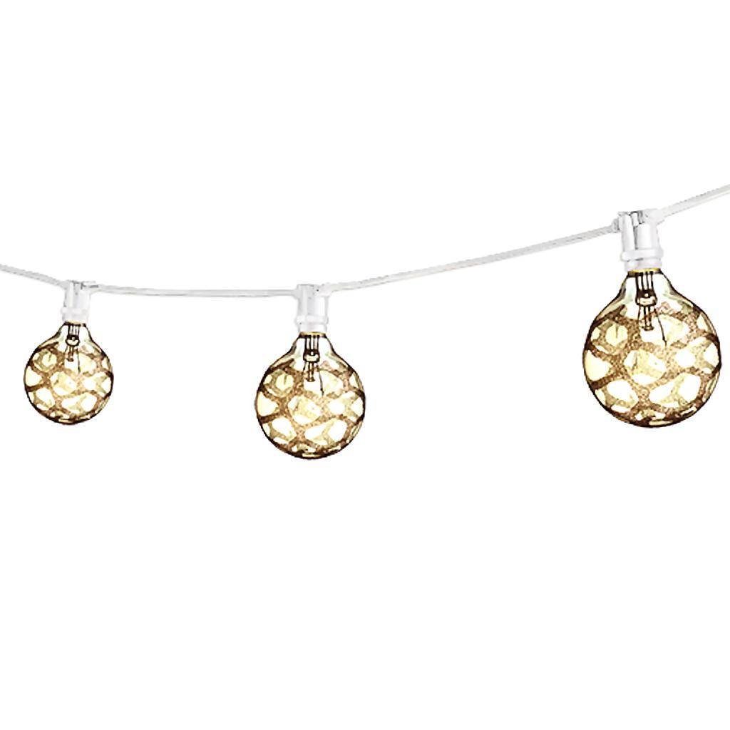 25' 120 volt 15 Light G16 Dimmable Candelabra Screw Base Base Light String 1
