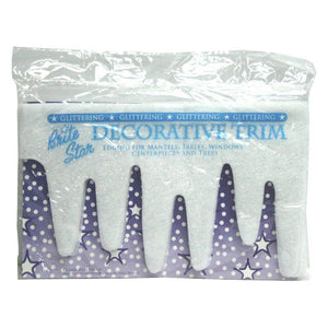 7" x 96" Glittering Decorative Icicle Trim 1