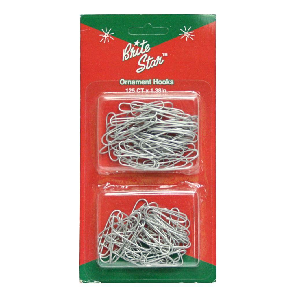 1.4" Silver Ornament Hook (125 pack) 1