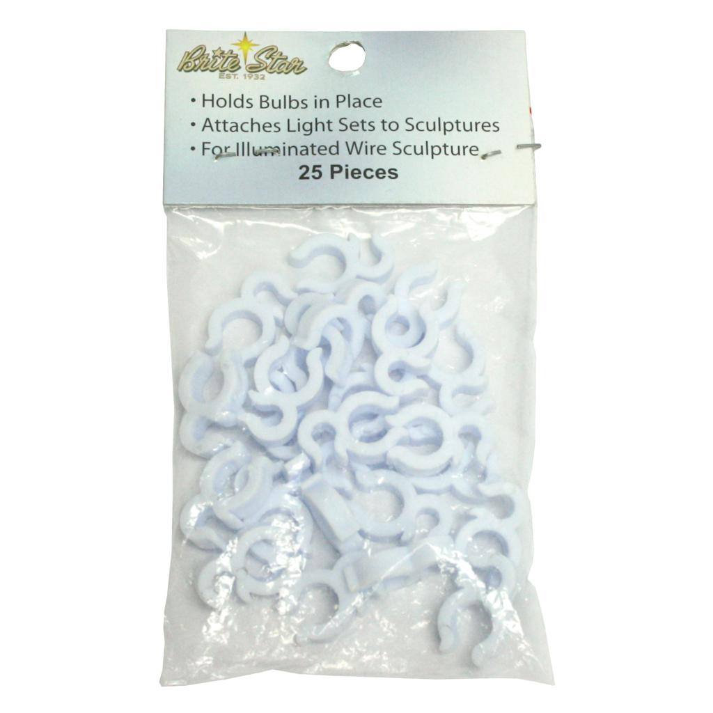 Lighted Wireframe Sculpture Replacement Clips (25 pack) 1