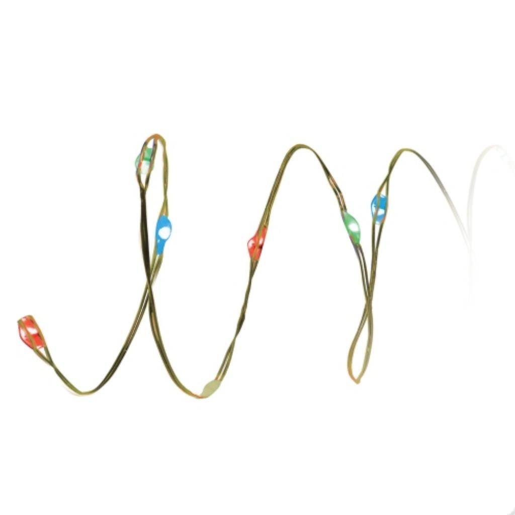60 Light 8 Function Silver Wire Multi-Color  Fairy Light String Set 1
