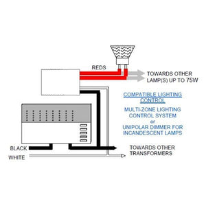 75 watt Output 120 volt Input Dimmable Electronic Transformer 2
