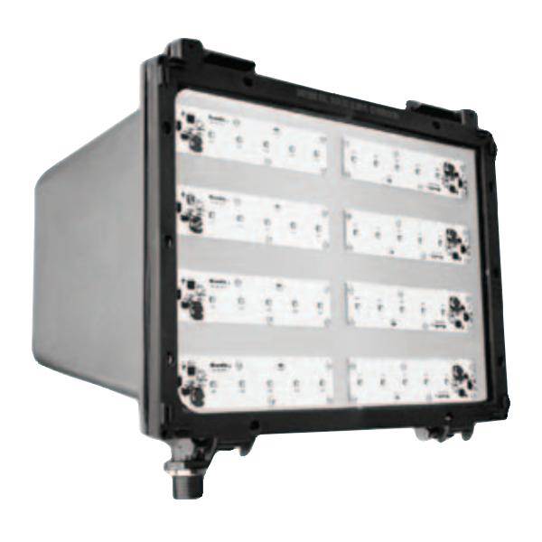 26 watt 120/277 volt 4700K Cool White Bronze LED Flood Light Fixture 1