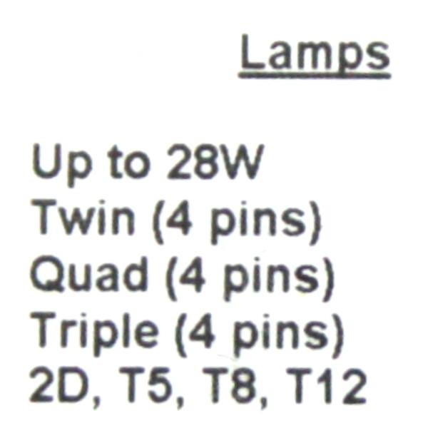1-2 Lamp 120 volt CFL Ballast 2