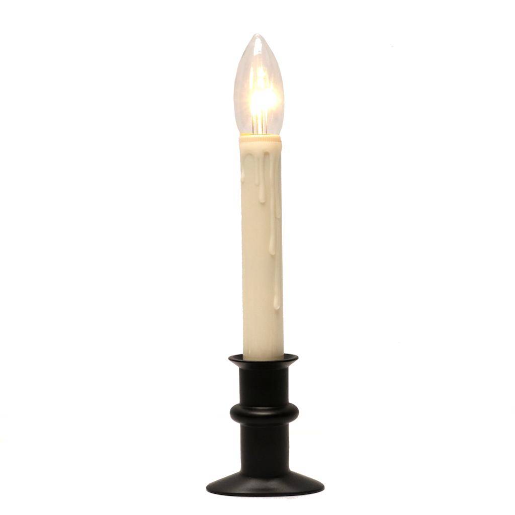 11" Vanilla/Black LED Window Hugger with Built in Timer 1