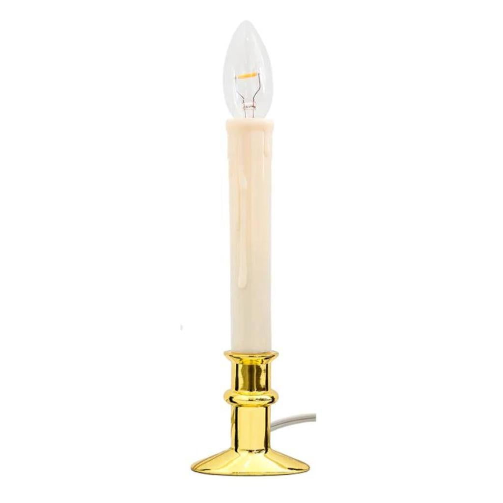 0.5 watt Adjustable Gold Base Window Hugger® Plug-In LED Window Candles 1
