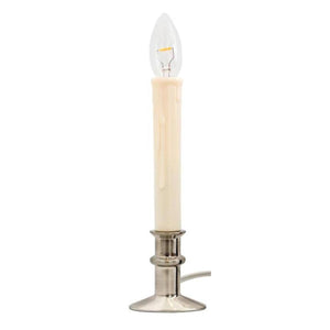 0.5 watt Adjustable Brushed Nickel Base Window Hugger® Plug-In LED Window Candles 1