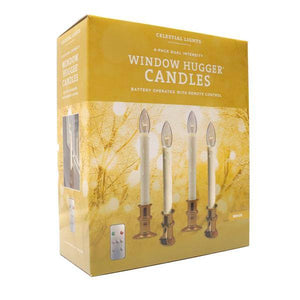Vanilla/Brass LED Window Hugger with Remote Control (4 Pack) 4