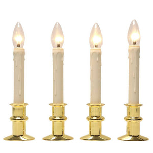 Vanilla/Brass LED Window Hugger with Remote Control (4 Pack) 1