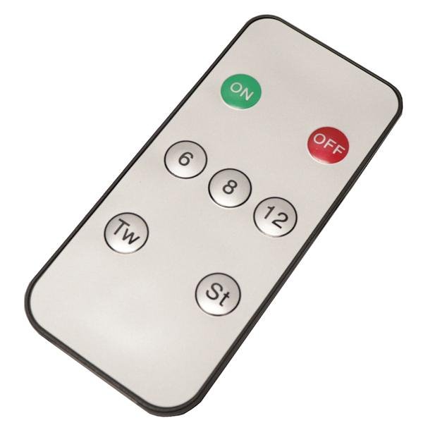 8.5"-10.5" Vanilla/Brushed Nickel LED Window Hugger with Remote Control (4 Pack) 3