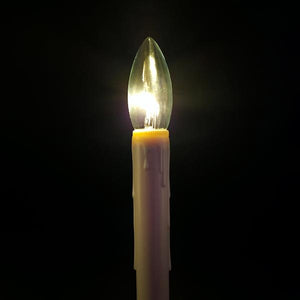 12.5"/10.5" Adjustable Height  Brushed Nickel Base Battery Operated LED Window Candles (4 Pack) 2