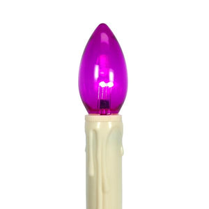 10.75" Vanilla/Purple LED Suction Cup Window Candle with Remote Control (4 Pack) 2