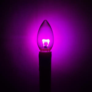 10.75" Vanilla/Purple LED Suction Cup Window Candle with Remote Control (4 Pack) 4